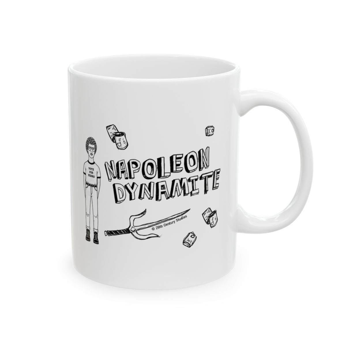 Napoleon Dynamite Mug Doodles - Official mugs merchandise