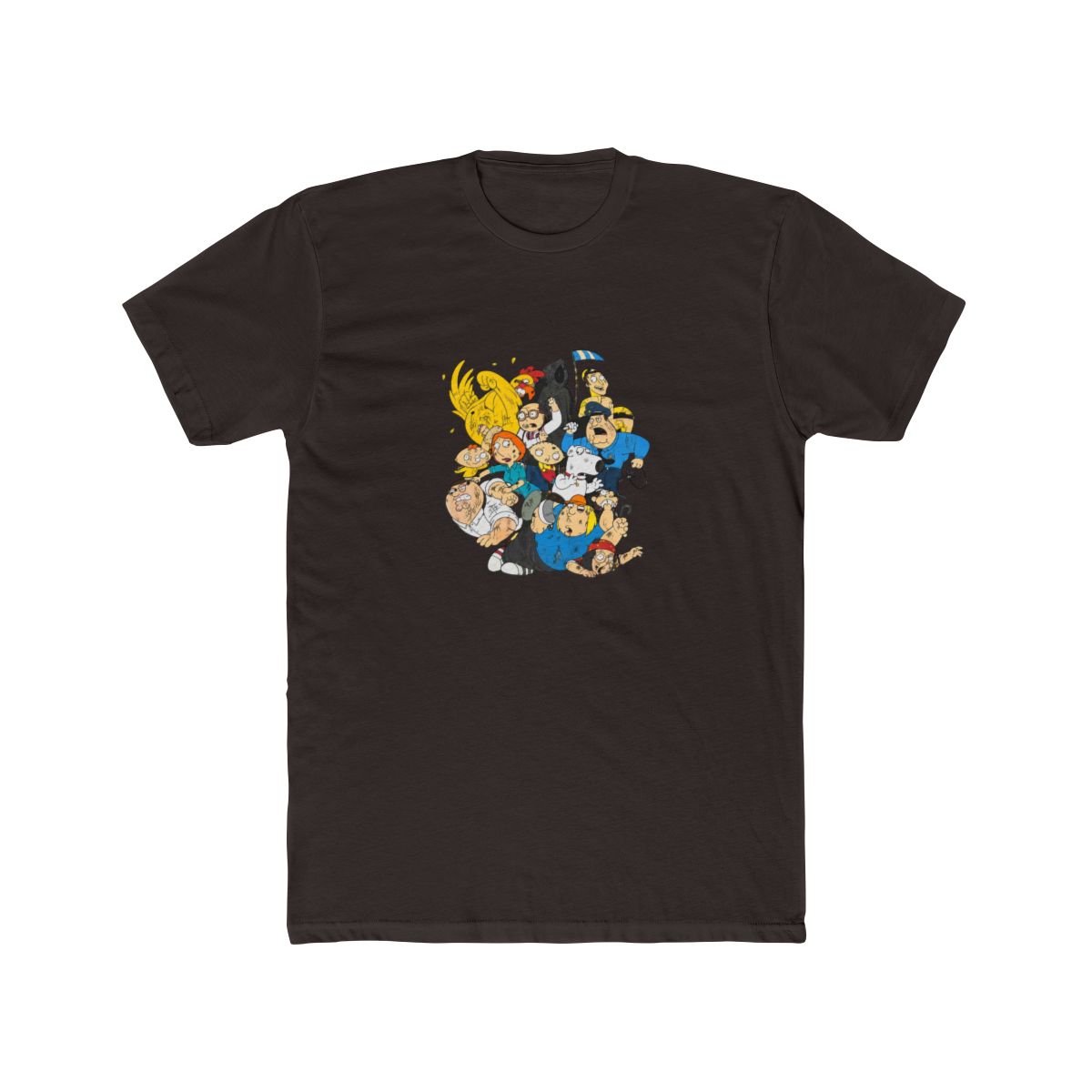 Vintage Family Guy Character Chaos Graphic T Shirt Delta Pro Weight Black L - alternate angle 2, merchandise