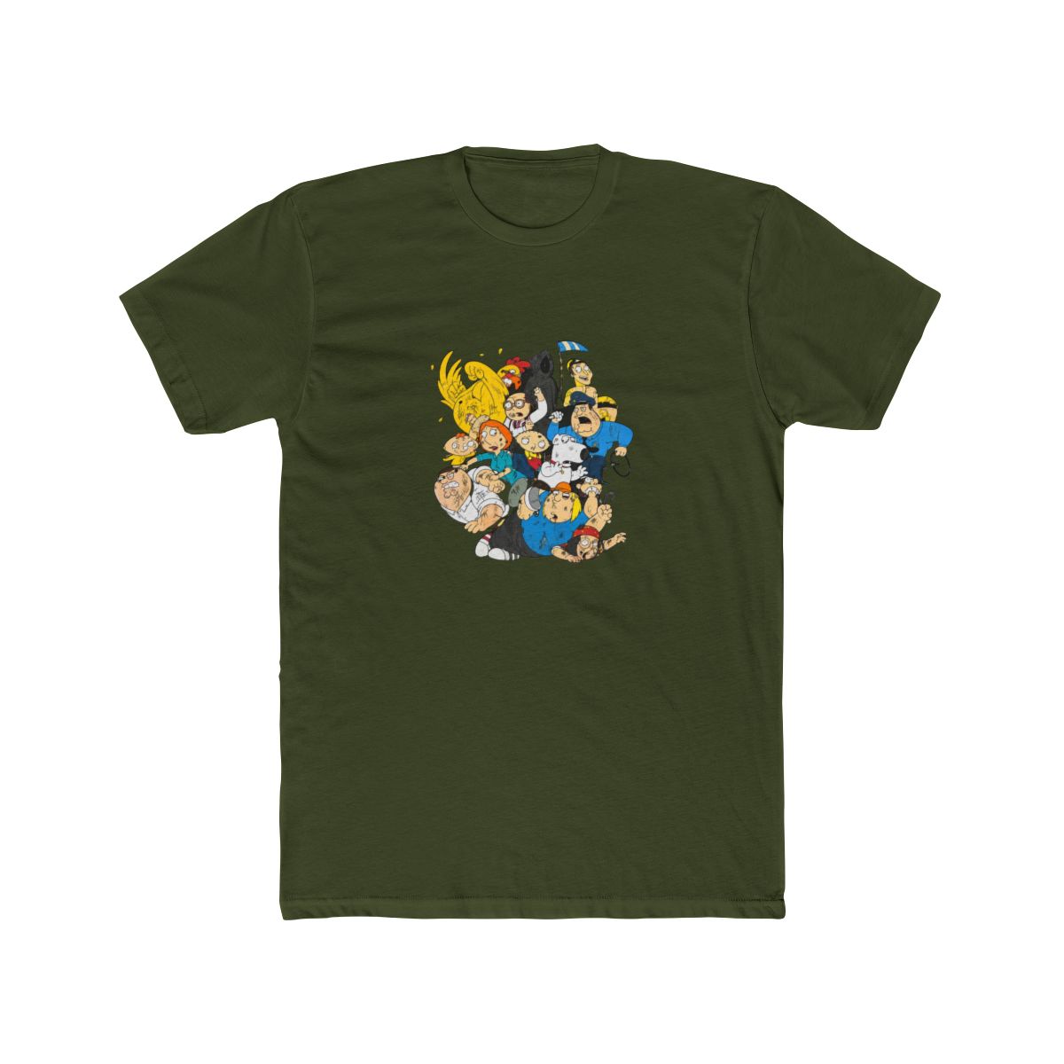 Vintage Family Guy Character Chaos Graphic T Shirt Delta Pro Weight Black L - alternate angle 4, merchandise