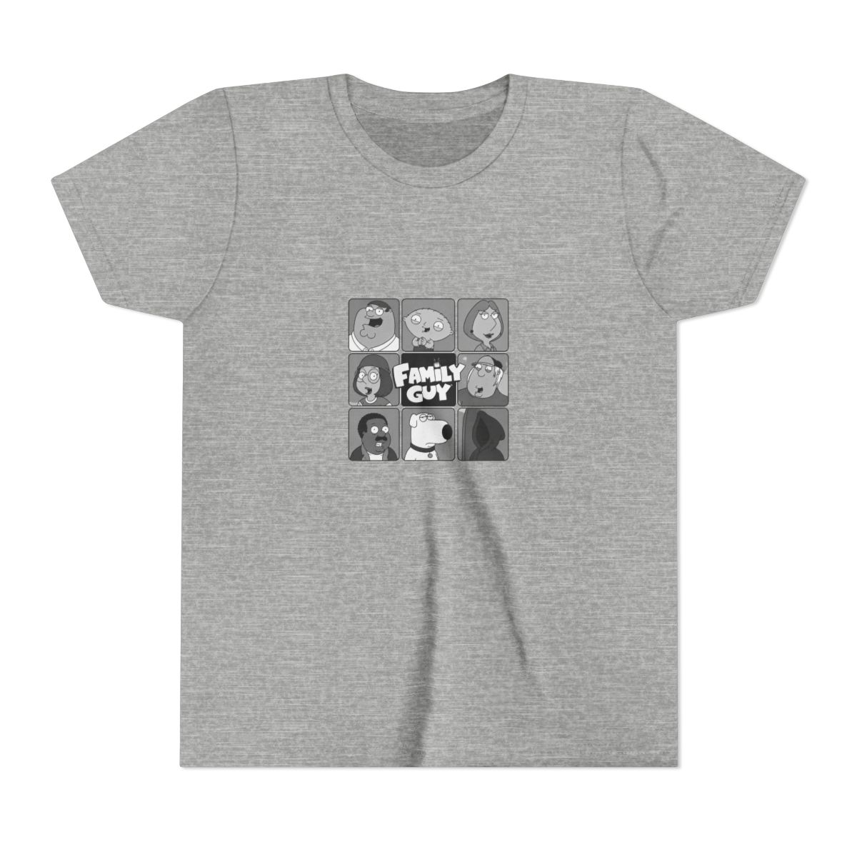 Family Guy Face Grid Kids T Shirt - alternate angle 3, merchandise