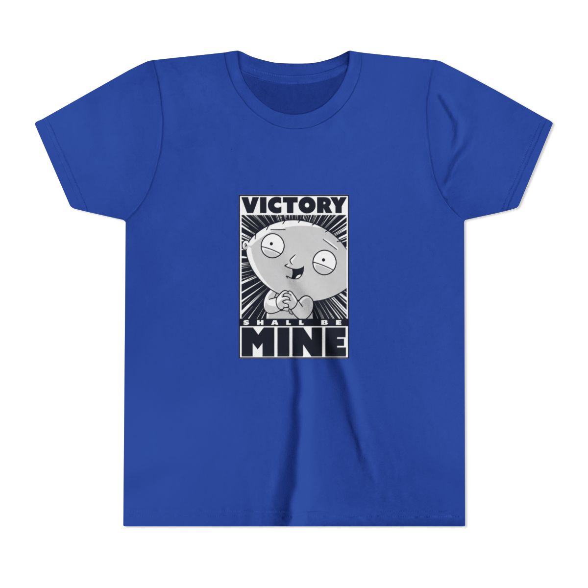 Family Guy Stewie Victory Kids T Shirt - alternate angle 3, merchandise